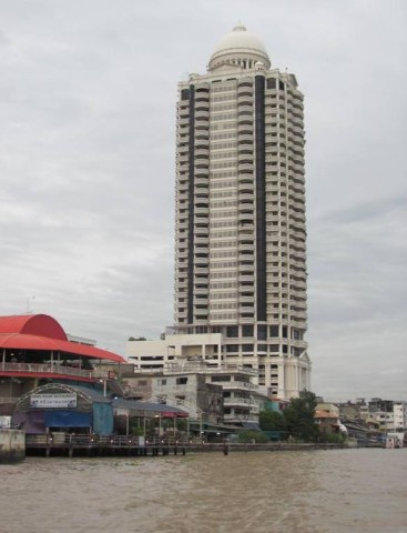 skyscraper in Bangkok Chao Phraya River