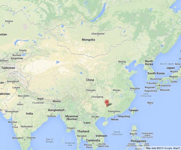 Where is Guilin on Map of China