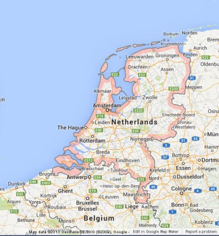 Map of Holland