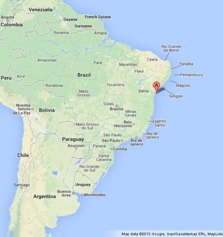 Where is Salvador on Map of Brazil