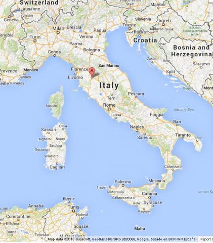 Where is Siena on Map of Italy