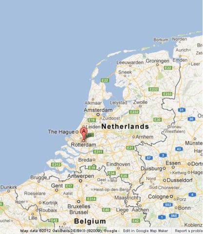 Where is Rotterdam on Map of Netherlands