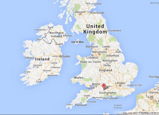 where is Stonehenge on Map of UK