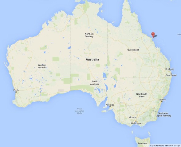 Where is Whitsunday Islands on Map of Australia