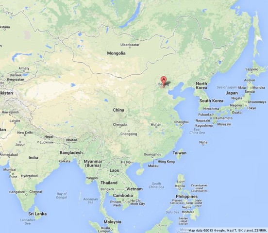 Where is Beijing on Map of China