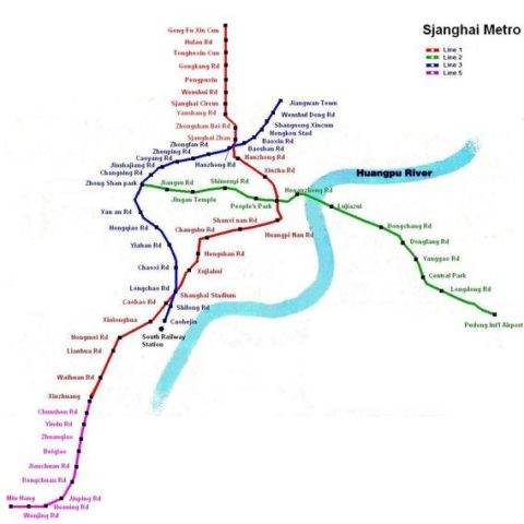 Metro of Shanghai map