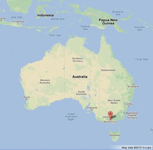location Melbourne Map Australia