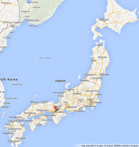 Where is Osaka on Map of Japan