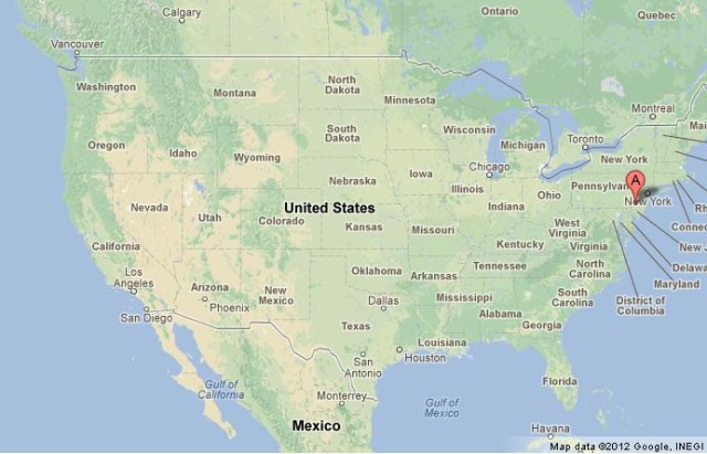 location Philadelphia on US Map