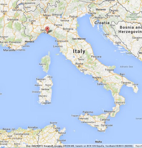 Where is Portofino on Map of Italy