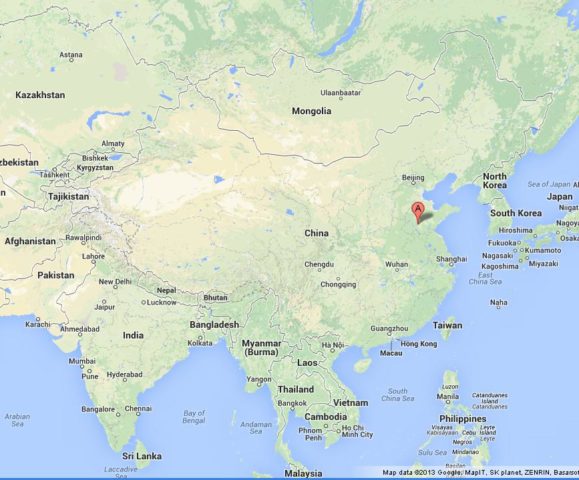 Where is Qufu on Map of China