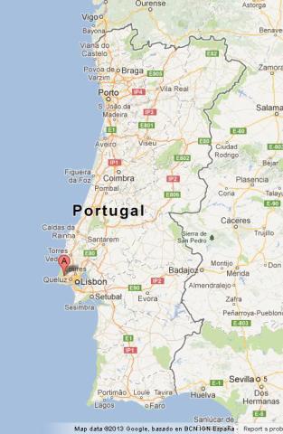 Where is Sintra on Map of Portugal