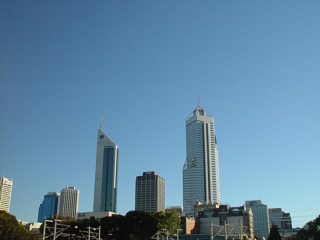 Skyline in Perth Australia
