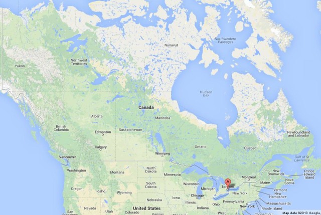 Where is Toronto on Map of Canada