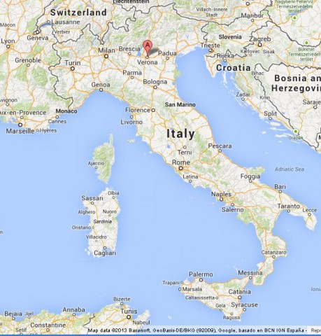 onde é Verona, Verona donde esta, location Verona on Map of Italy, where is Verona on Map of Italy