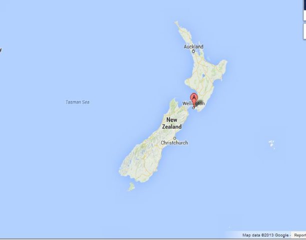 Where is Wellington on Map of New Zealand