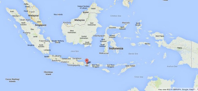 Where is Bali on Map of Indonesia