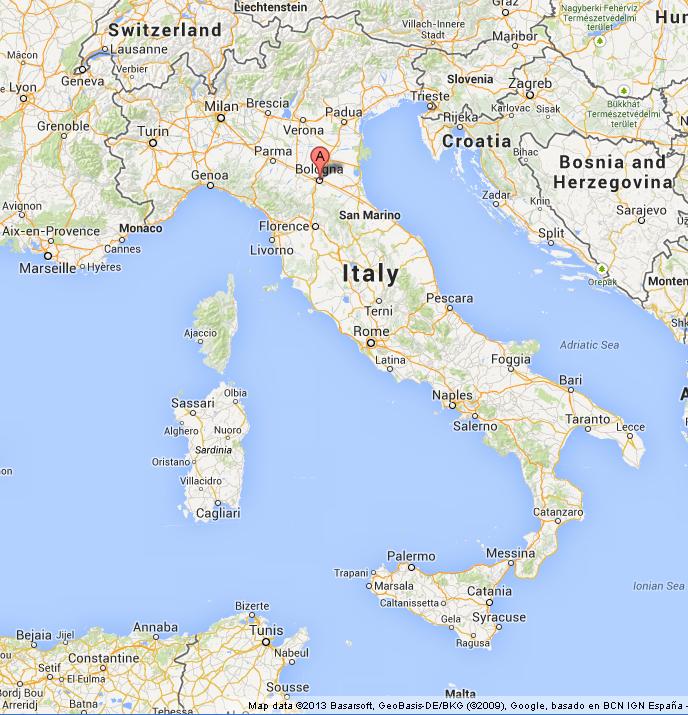 List 105+ Images where is bologna italy on a map Latest