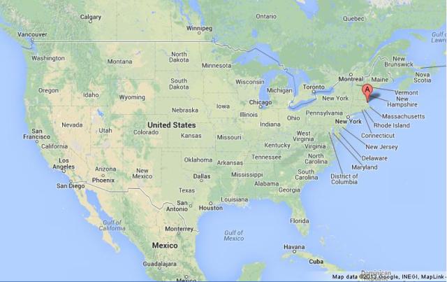 Where is Boston on US Map