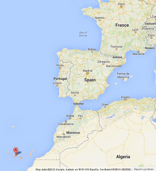 Canary Islands On The Map 