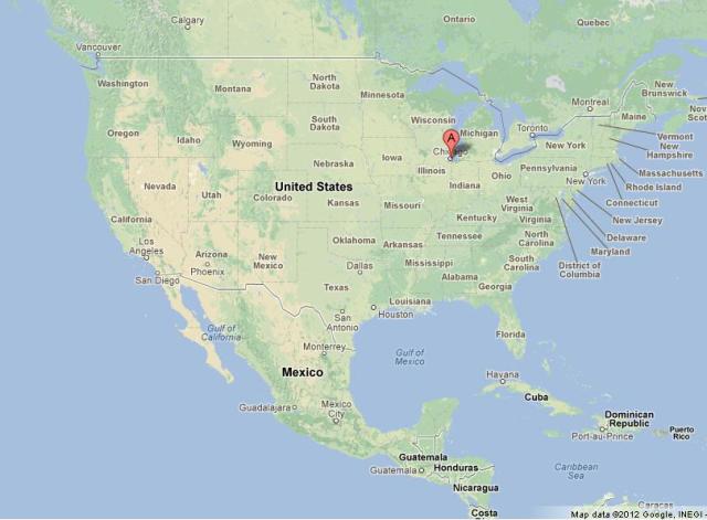 Where is Chicago on US Map