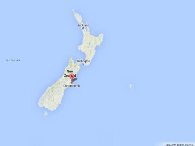 Where is Christchurch on Map of New Zealand