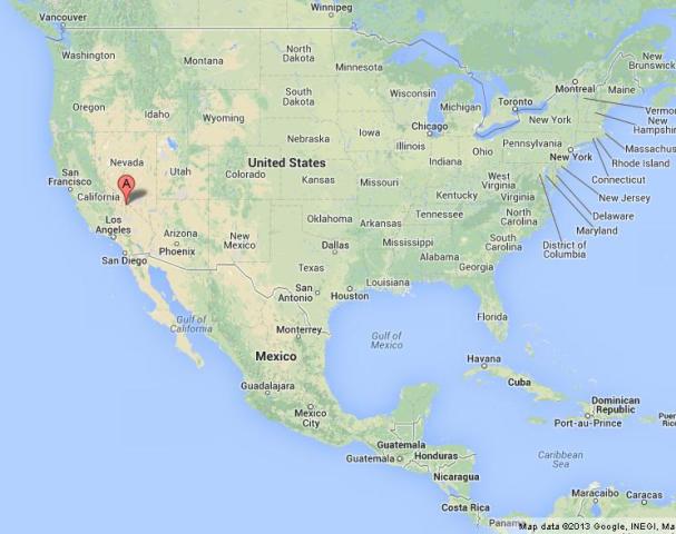 Where is Death Valley on US Map