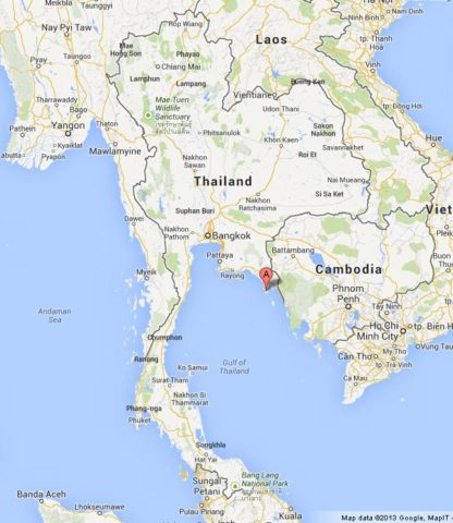 Where is Ko Chang on Map of Thailand