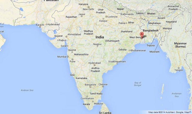 Where is Kolkata on Map of India