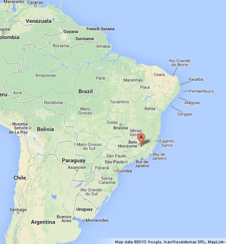 Where is Ouro Preto on Map of Brazil
