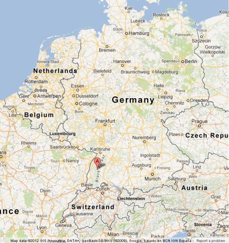 location Black Forest on Map of Germany