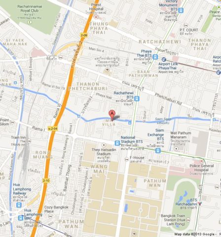 Where is Jim Thompson House on Map of Bangkok