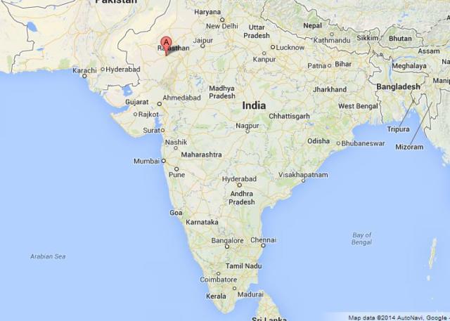 Where is Jodhpur on Map of India
