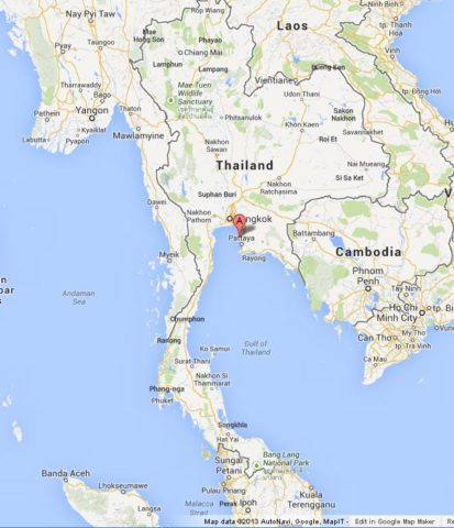 Where is Ko Sichang on Map of Thailand