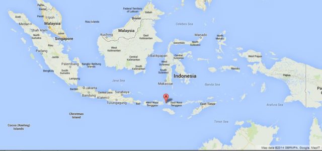 Where is Komodo on Map of Indonesia