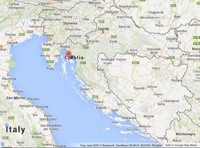Where is Krk on Map of Croatia