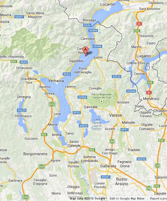 Map Of Lake Maggiore
