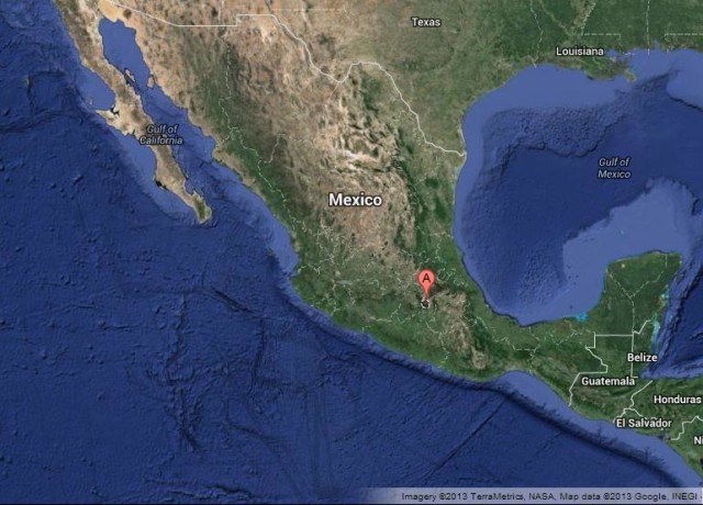 Where is Mexico City on Map of Mexico