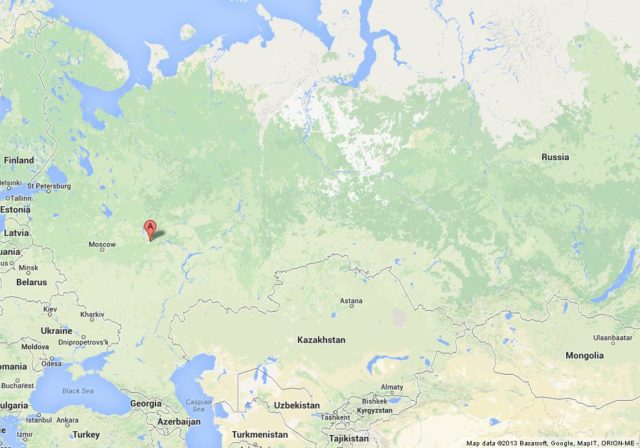 Where is Nizhny Novgorod on Map of Russia