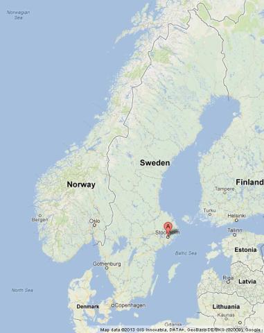 Where is Stockholm on Map of Sweden, location Stockholm on Map of Sweden