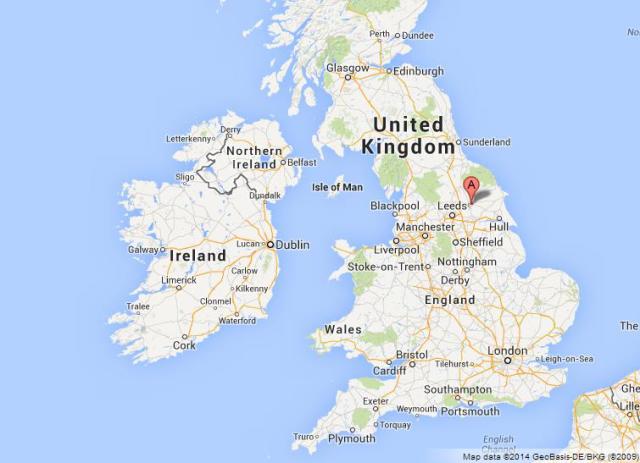 Where is York on Map of UK