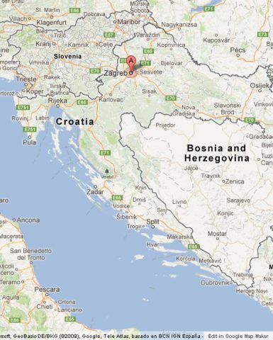 Where is Zagreb on Croatia Map