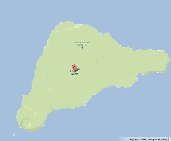 Map Easter Island Chile