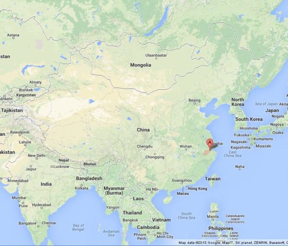 Where is Hangzhou on Map of China