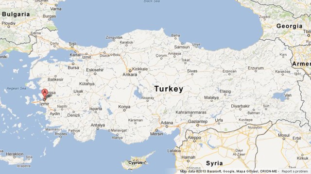 Where is Izmir on Map of Turkey
