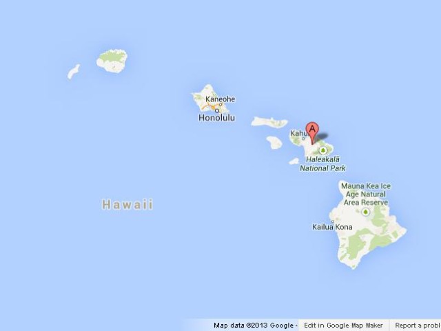 location Maui on Map of Hawaii