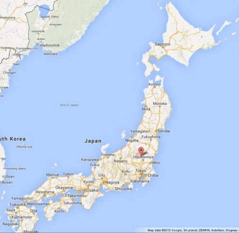 Where is Nikko on Map of Japan