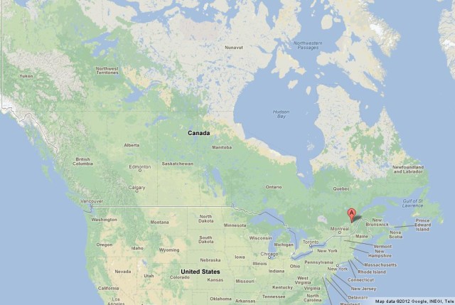 Where is Quebec City on Map of Canada
