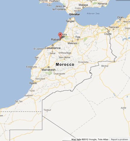 location Rabat on Morocco Map