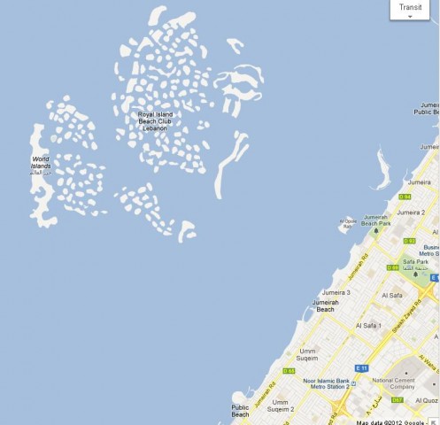 Map The World Dubai Islands